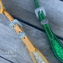 Load image into Gallery viewer, Yellow &amp; Green Double Ear Headstall
