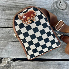 Load image into Gallery viewer, Small Checkered Sling/Crossbody Bag
