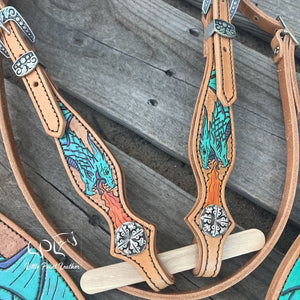 Teal Dragon Tack Set