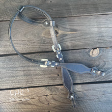 Load image into Gallery viewer, Black Red Bat One Ear Headstall
