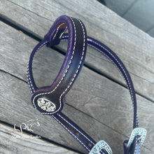 Load image into Gallery viewer, Dark Purple Skeleton One Ear Headstall
