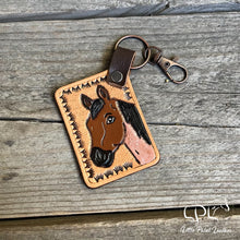 Load image into Gallery viewer, Bay Roan Horse Keychain
