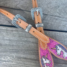 Load image into Gallery viewer, Circus Cookie Unicorn One Ear Headstall

