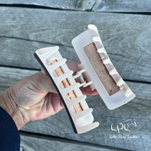 Load image into Gallery viewer, UFO Tooled Leather Hair Clip
