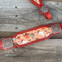 Load image into Gallery viewer, Orange Western Halloween Tack Set
