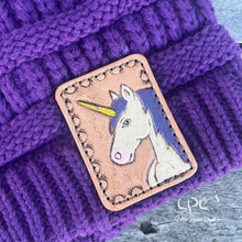 Load image into Gallery viewer, Purple Unicorn Beanie

