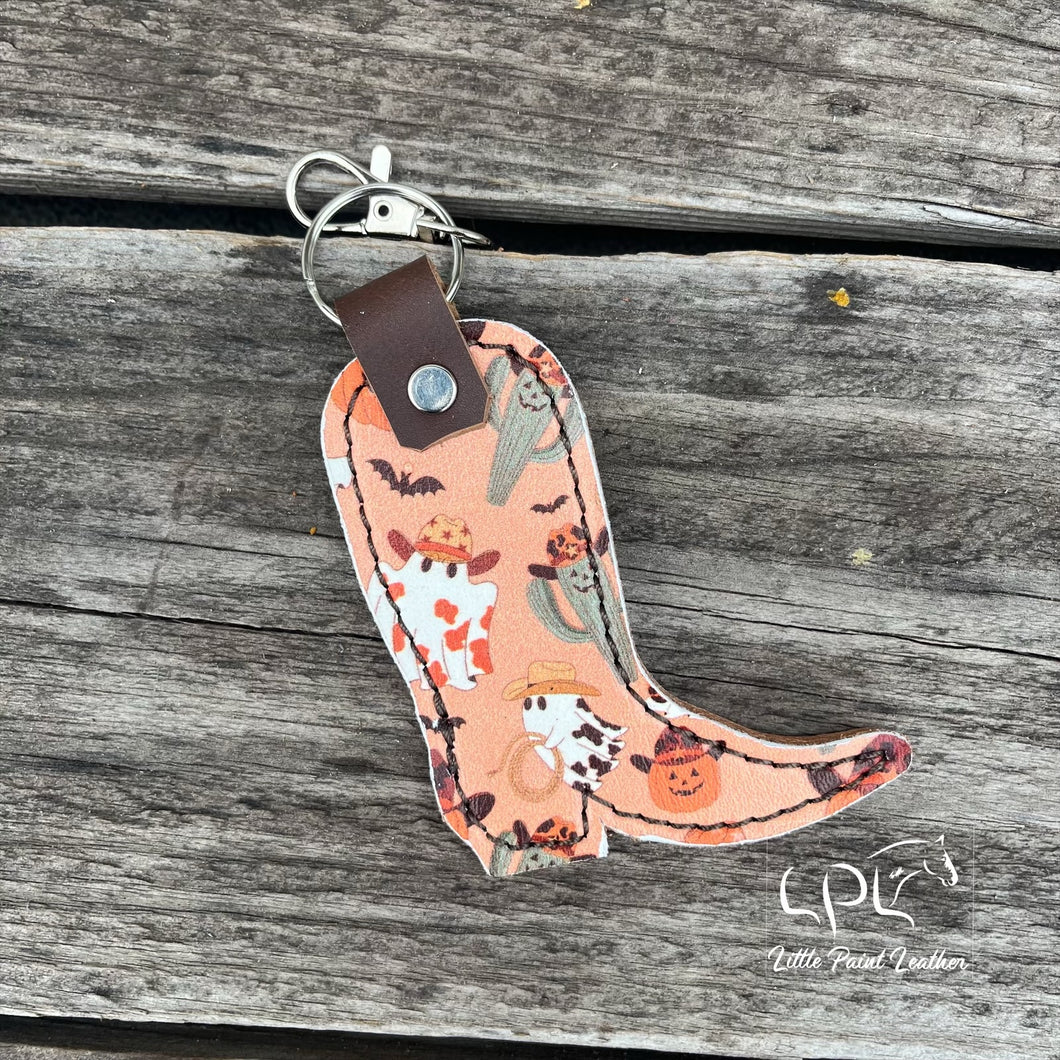 Halloween Cowboy Boot Keychain