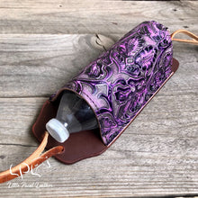Load image into Gallery viewer, Simple Style Purple Floral Water Bottle Holder
