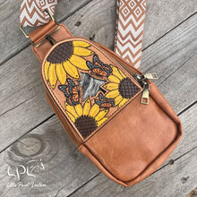 Load image into Gallery viewer, CHANCE TO WIN Sunflower Butterfly Sling Bag
