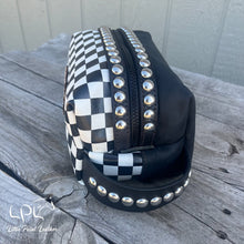 Load image into Gallery viewer, Checkered/Black Colorful Appy Dopp Bag
