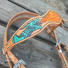 Load image into Gallery viewer, Teal Dragon Tack Set

