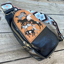 Load image into Gallery viewer, Frolicking Horses Sling/Crossbody Bag
