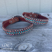 Load image into Gallery viewer, Rio Floral Hide Dog Collars
