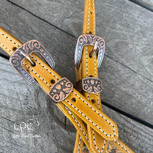 Load image into Gallery viewer, Yellow Spooky Fall One Ear Headstall
