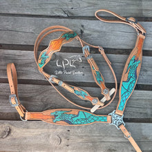 Load image into Gallery viewer, Teal Dragon Tack Set
