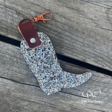 Load image into Gallery viewer, Glitter Cowboy Boot Keychain
