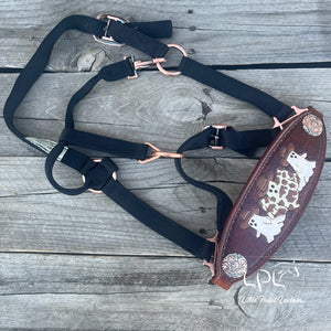 Dark Oil Cowboy Ghost Halter