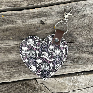 Halloween Heart Keychain