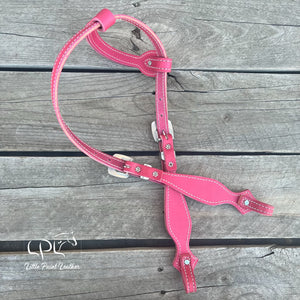 Pink Skeleton One Ear Headstall
