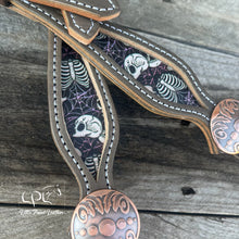 Load image into Gallery viewer, Grey Skeleton One Ear Headstall
