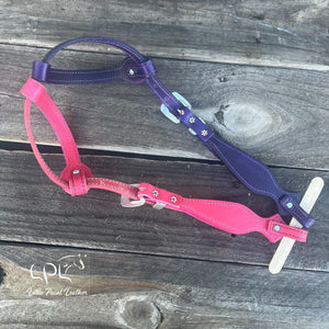 Purple & Pink Glitter Double Ear Headstall