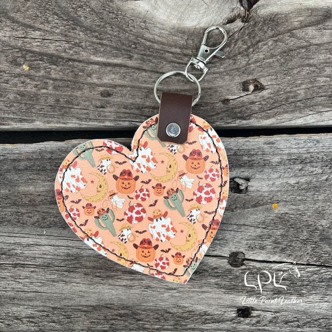 Halloween Heart Keychain