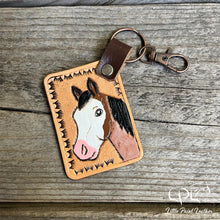 Load image into Gallery viewer, Bay Roan Horse Keychain
