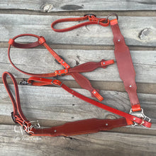 Load image into Gallery viewer, Orange Western Halloween Tack Set
