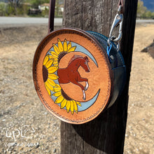 Load image into Gallery viewer, Sunflower Moon Horse Mini Round Bag
