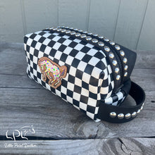 Load image into Gallery viewer, Checkered/Black Colorful Appy Dopp Bag
