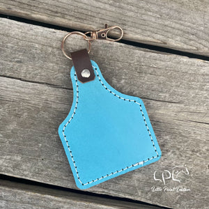 Cow Tag Keychain