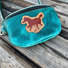 Load image into Gallery viewer, Distressed Leather Fanny Pack- Running Horse
