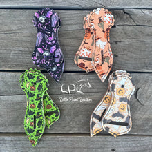 Load image into Gallery viewer, Halloween Print Latigo/Cinch Holders
