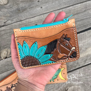 Tooled Coin Pouch Wallet