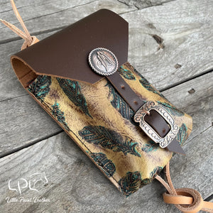 Feather Saddle Pouch