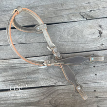 Load image into Gallery viewer, Grey Purple Halloween One Ear Headstall
