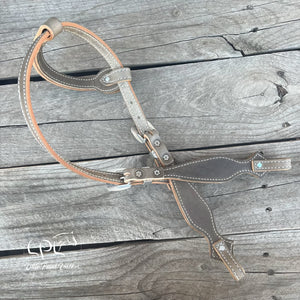 Grey Purple Halloween One Ear Headstall
