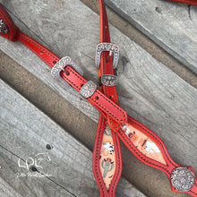 Load image into Gallery viewer, Orange Western Halloween Tack Set
