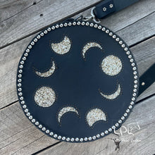 Load image into Gallery viewer, Gold Moon Phase Round Bag **Slight Blemish**
