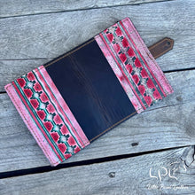 Load image into Gallery viewer, AUCTION Embossed Pink/Red/Turquoise Journal Cover
