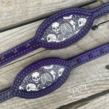 Load image into Gallery viewer, Dark Purple Skeleton Stirrup Hobbles
