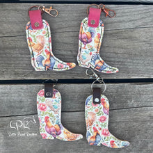 Load image into Gallery viewer, Printed Cowboy Boot Keychain
