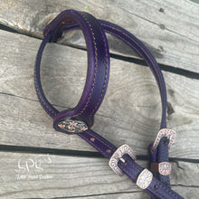 Load image into Gallery viewer, Dark Purple Skeleton One Ear Headstall
