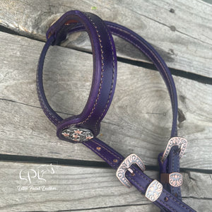 Dark Purple Skeleton One Ear Headstall