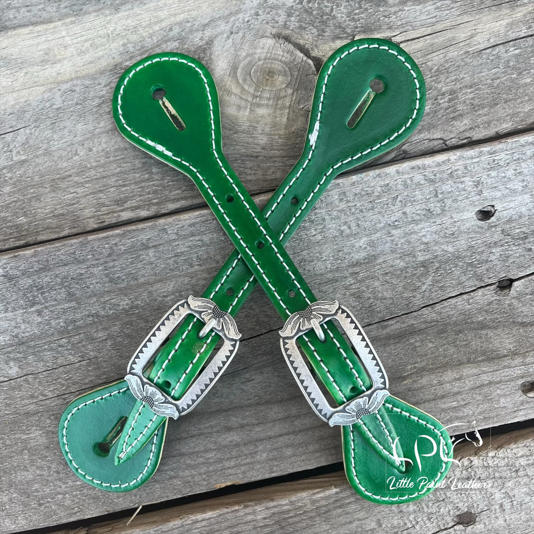 Colorful Leather Spur Straps
