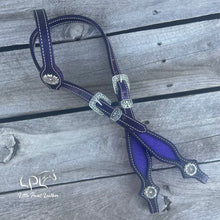 Load image into Gallery viewer, Purple One Ear Headstall
