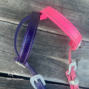 Purple & Pink Glitter Double Ear Headstall