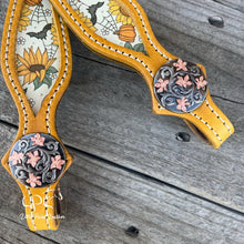 Load image into Gallery viewer, Yellow Spooky Fall One Ear Headstall
