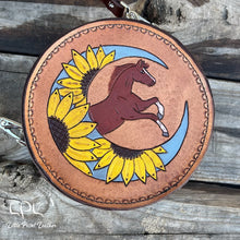 Load image into Gallery viewer, Sunflower Moon Horse Mini Round Bag
