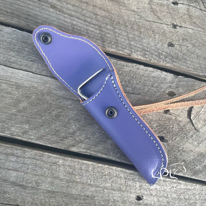 Lavender Leather Hoof Pick Holder